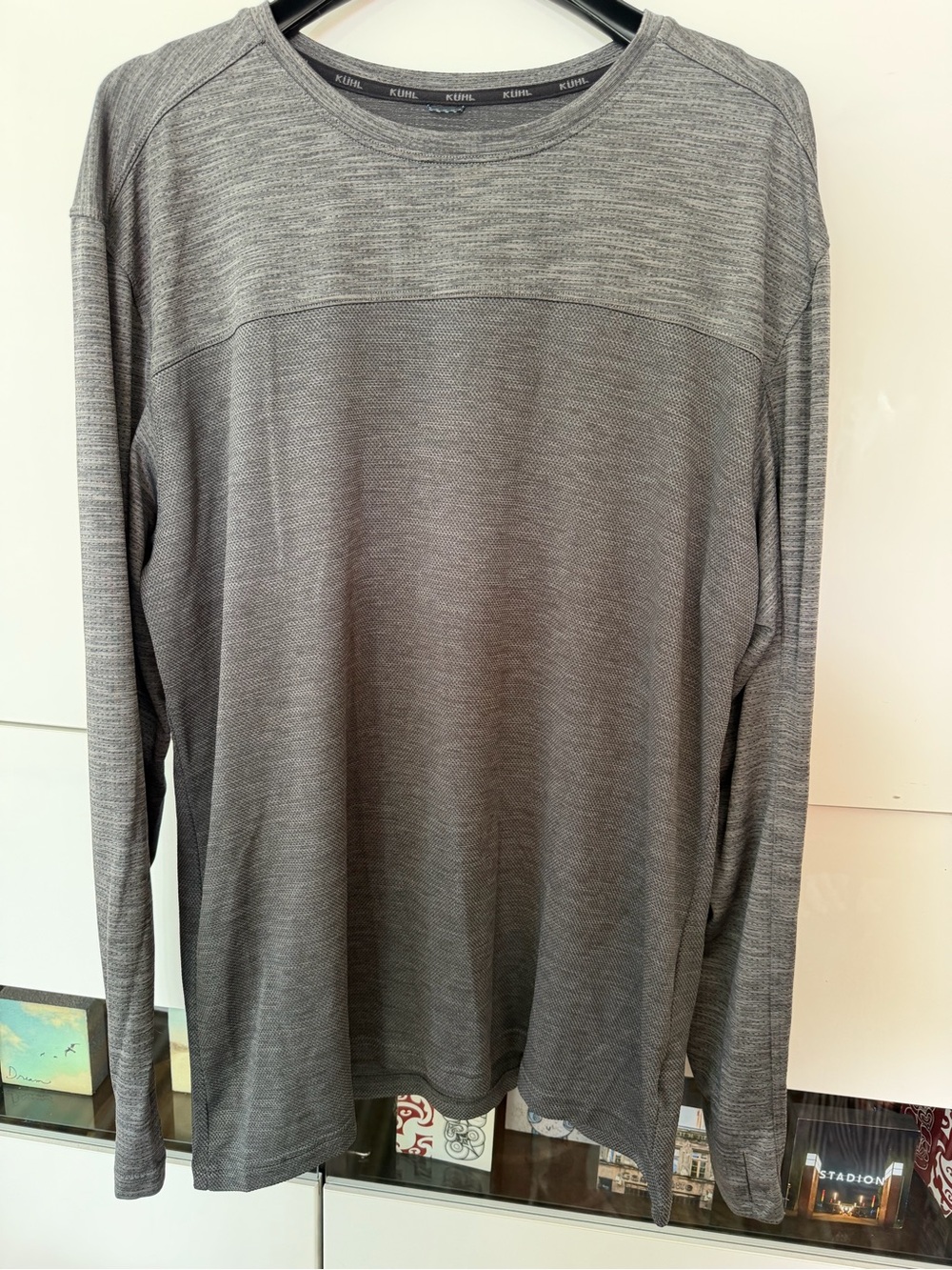 Kuhl Men's Long-Sleeve Crew Neck Shirt - Gray Heather